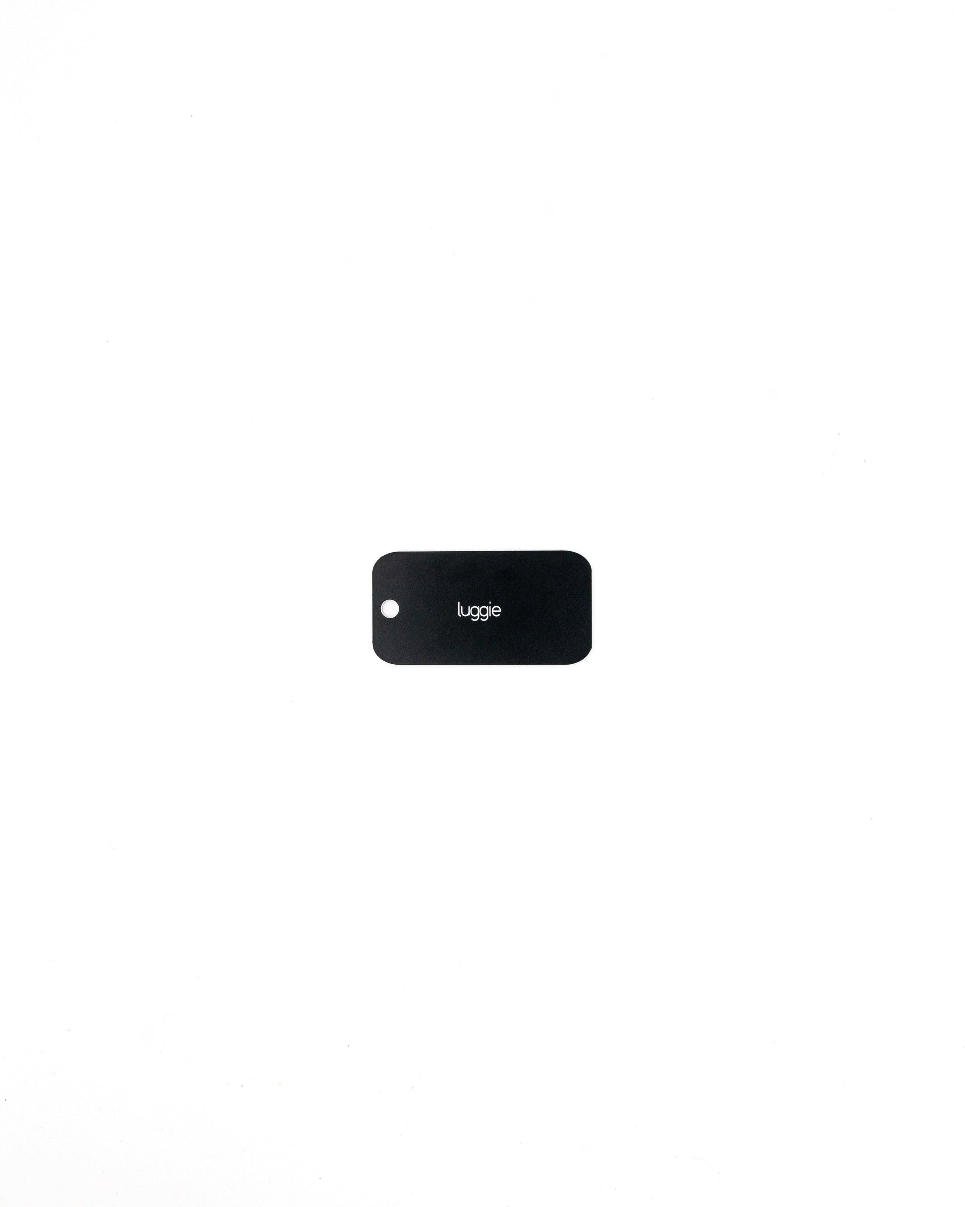 Rear of Airplane Design Acrylic Keychain in black