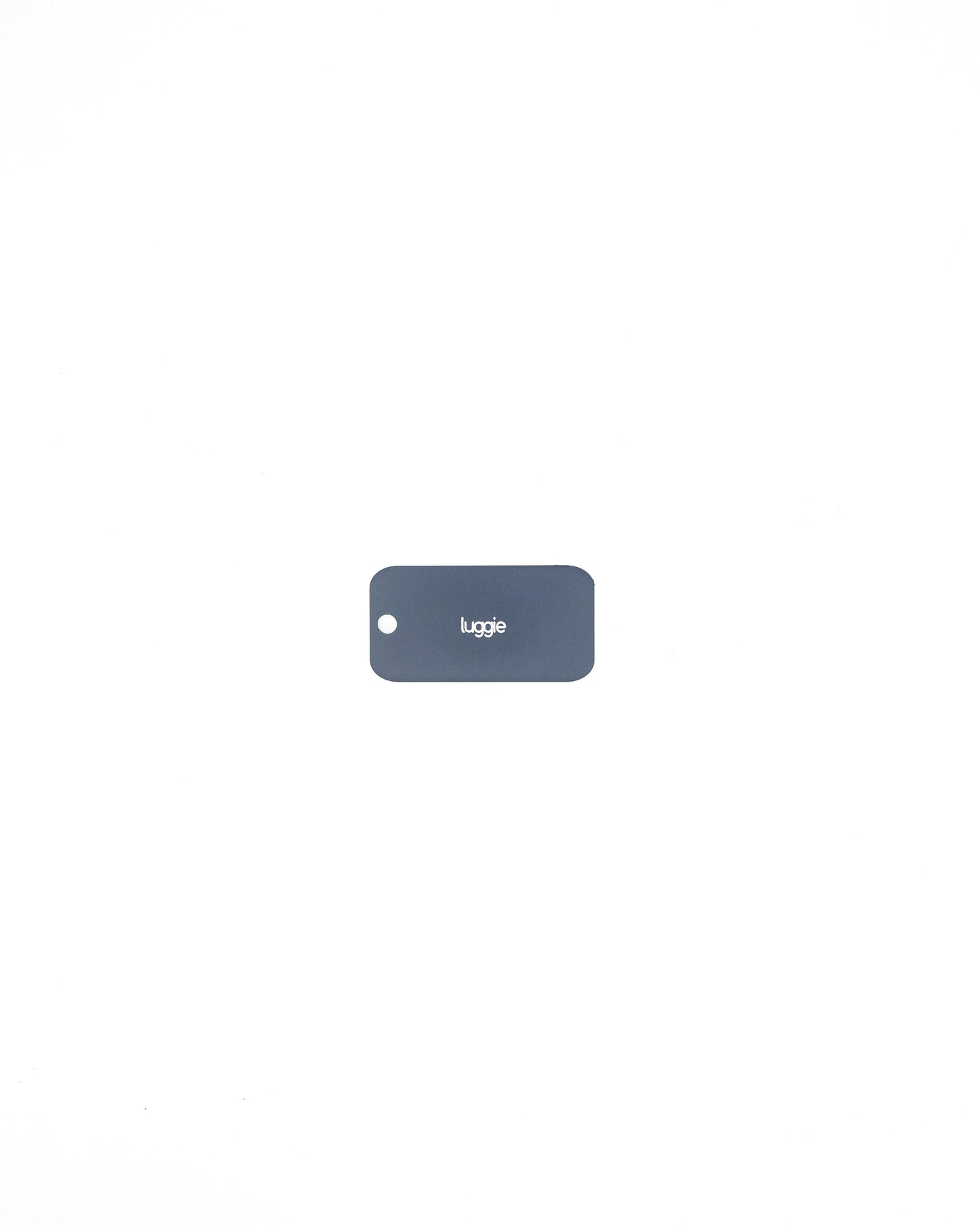 plastic key tag back travel accessory grey