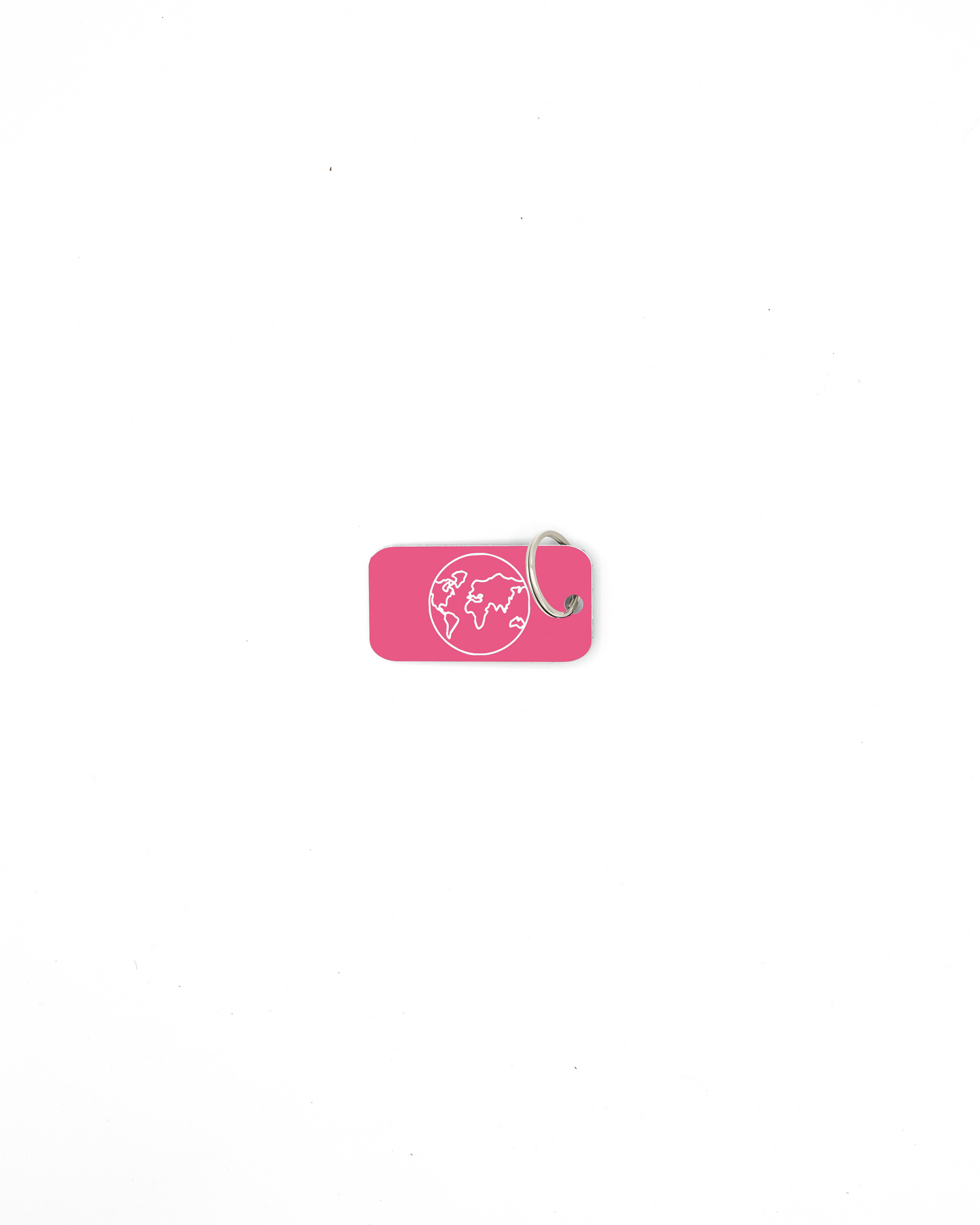 pink on white classic key ring