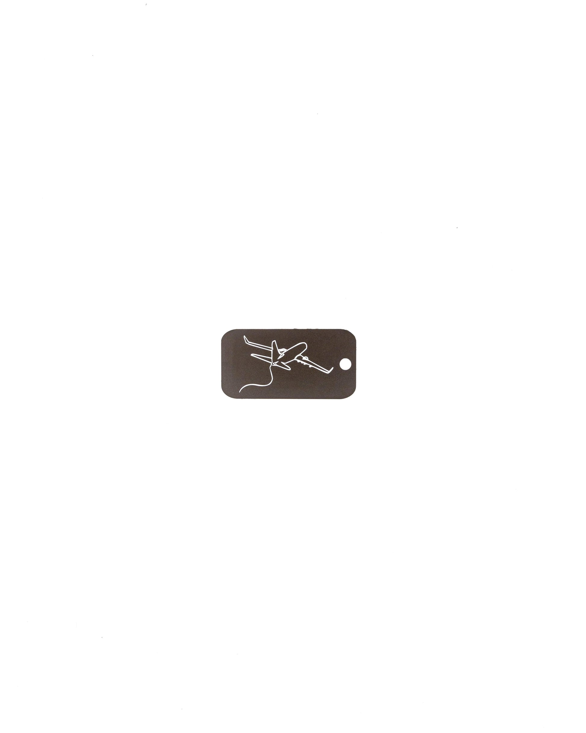 key tag with airplane design travel accessory chocolate