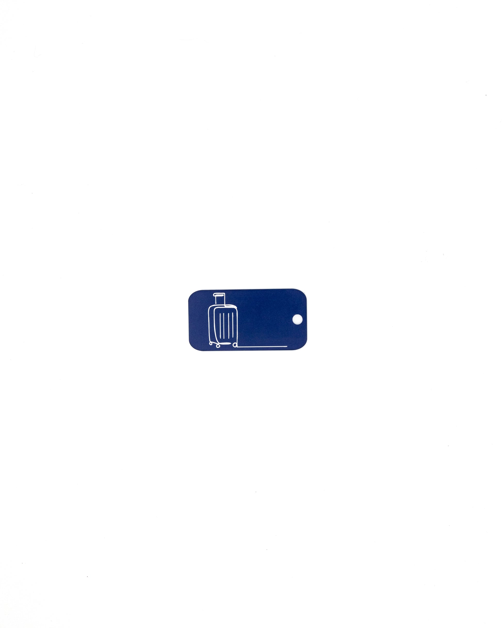 Luggage design acrylic keychain in dark blue 