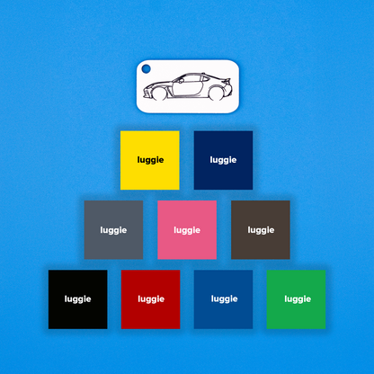 Toyota GR86 Acrylic Keychain color options 