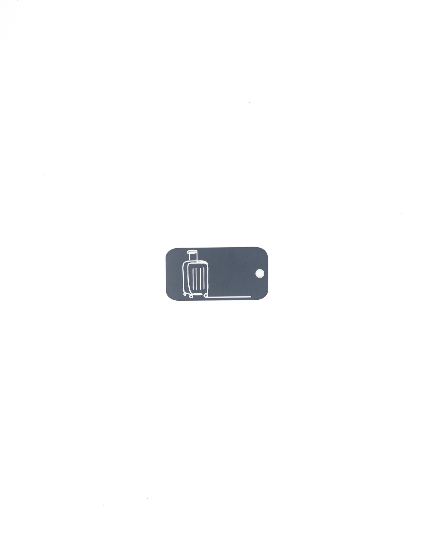 Luggage Design Acrylic Keychain in Grey