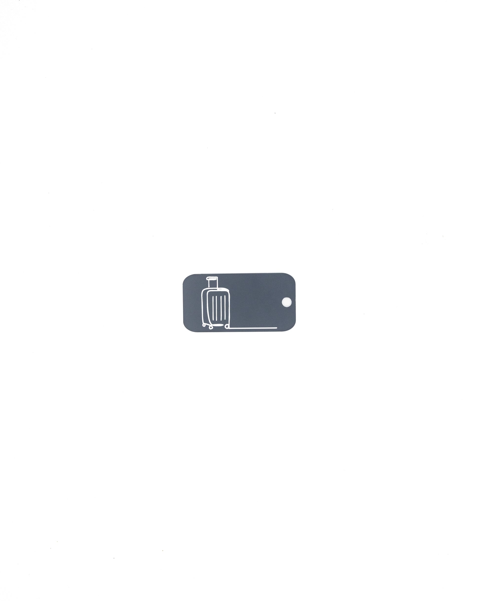 Luggage Design Acrylic Keychain in Grey