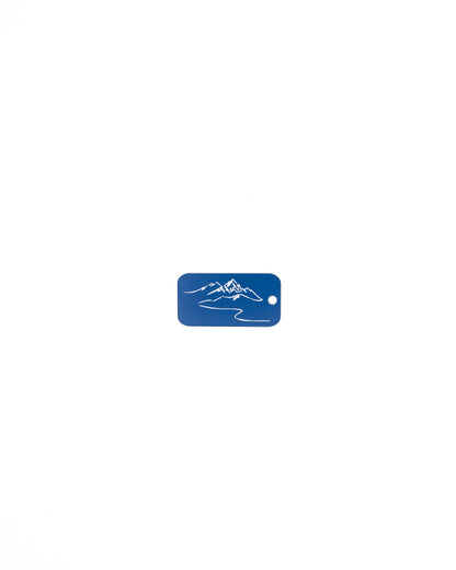 Mountain Design Acrylic Keychain in light blue 