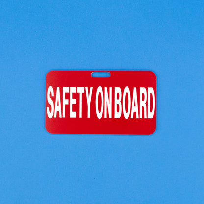 Safety on Board Luggage Tag