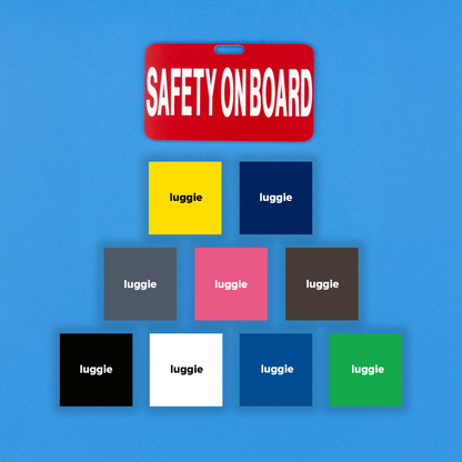 Safety on Board Luggage Tag