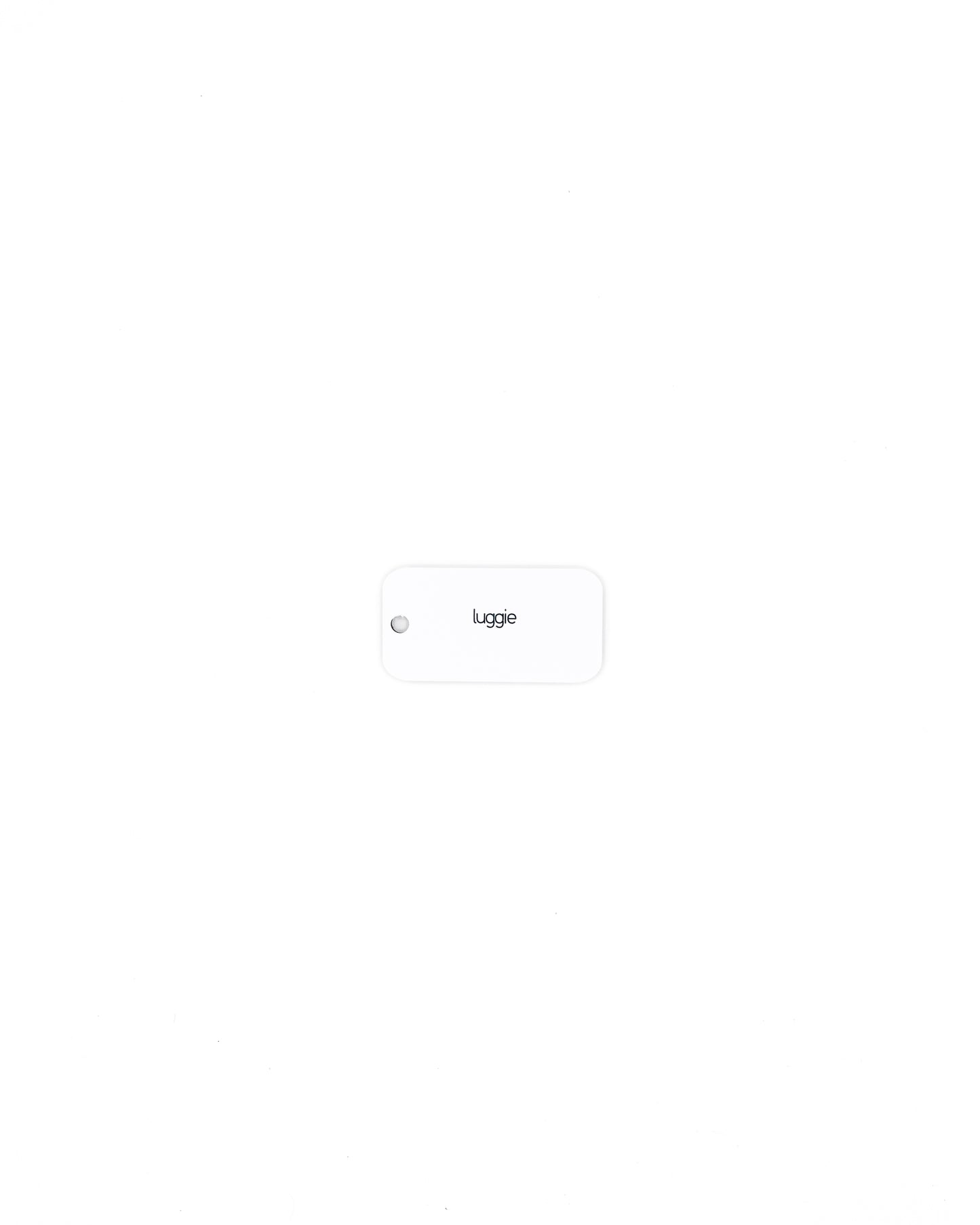 key tag with mountain design back travel accessory white